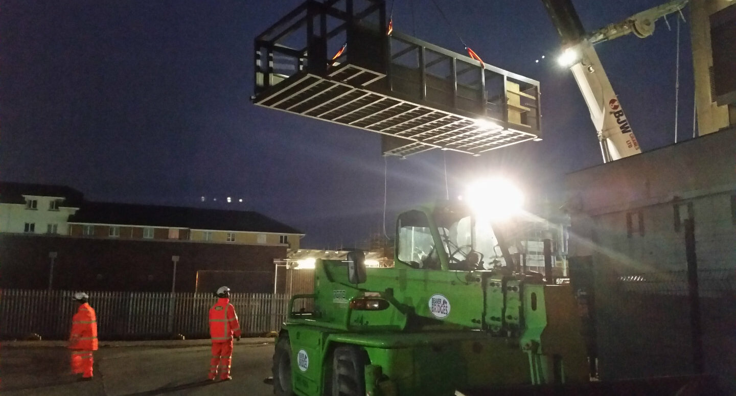 Beaver Bridges rail bridge removal Abbey Wood Station