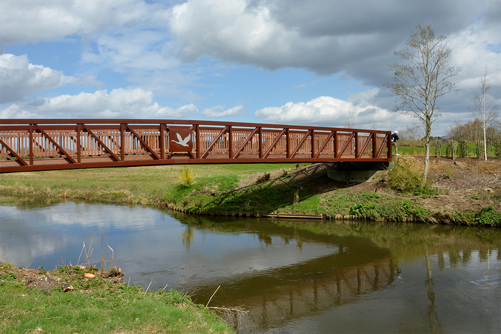 Beaver Bridges pedestrian bridge The Wisley