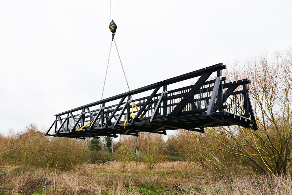 Beaver Bridges replacement Bridleway bridge FRP