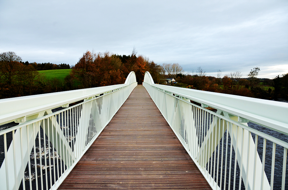 Beaver Bridges steel and timber footbridge Dinckley