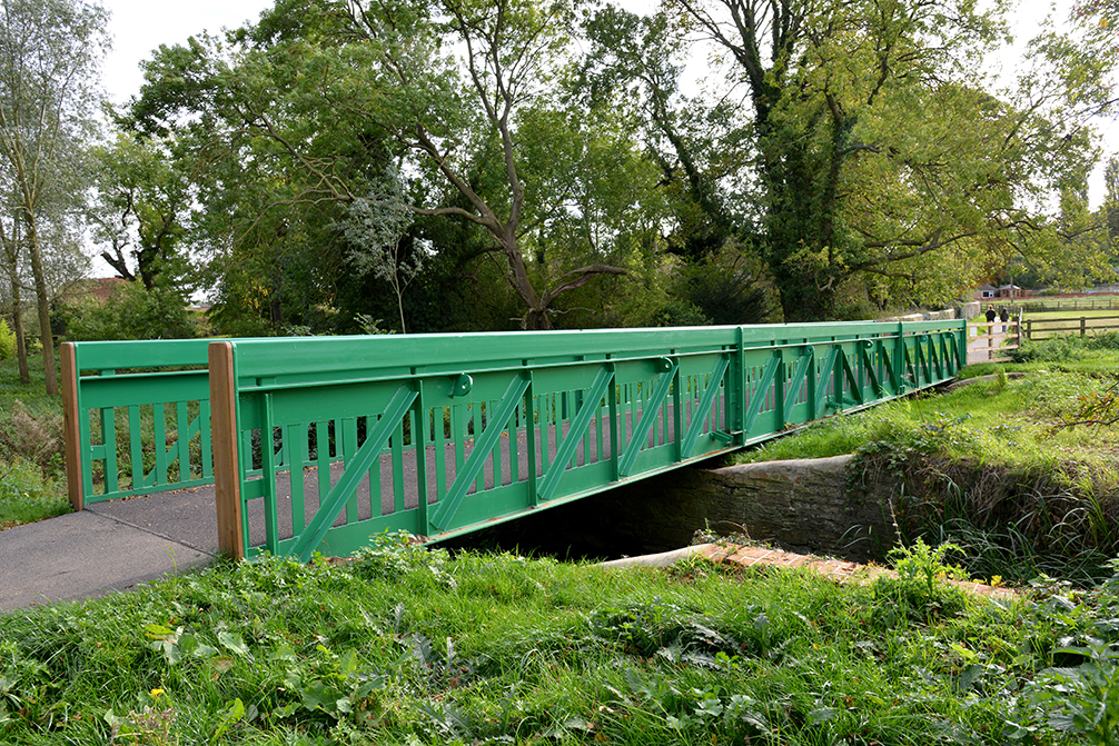 Beaver Bridges steel and timber bridge Newton Blossomville