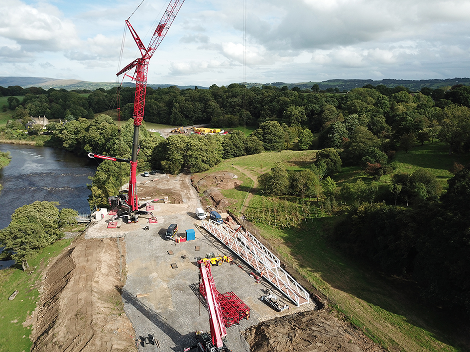 Beaver Bridges bridge installation Dinckley