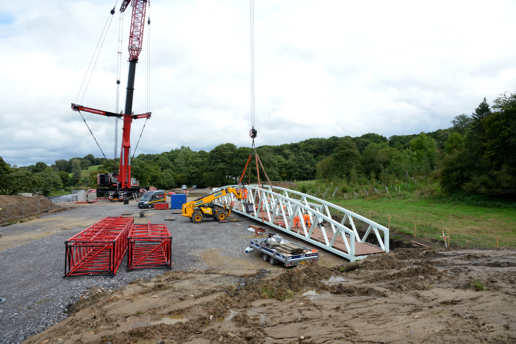 Beaver Bridges bridge installation Dinckley