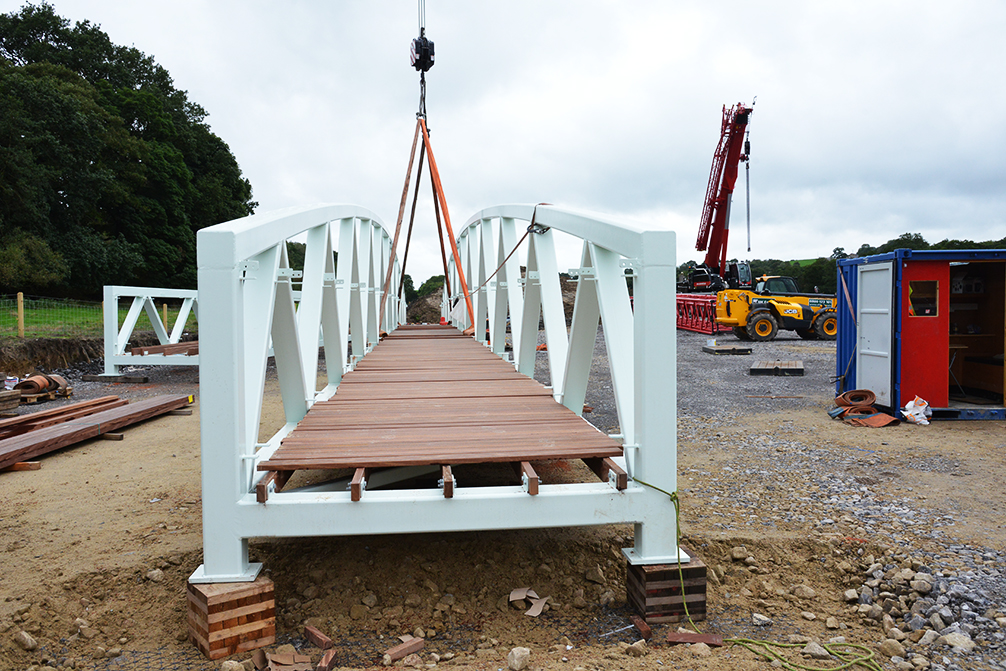 Beaver Bridges bridge installation Dinckley