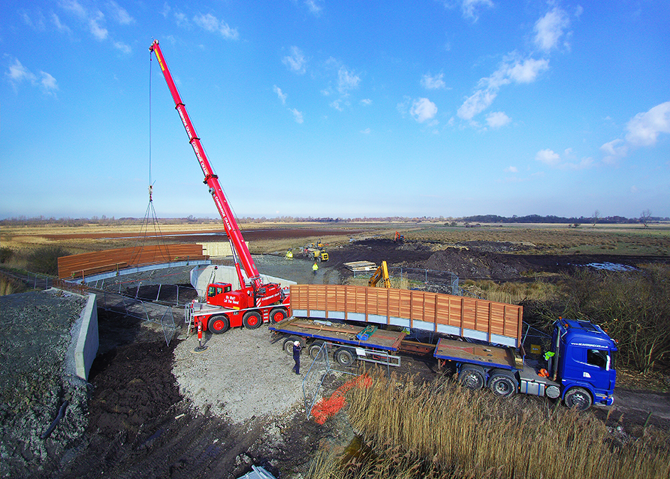 Beaver Bridges bridge installation Harrison's Drove
