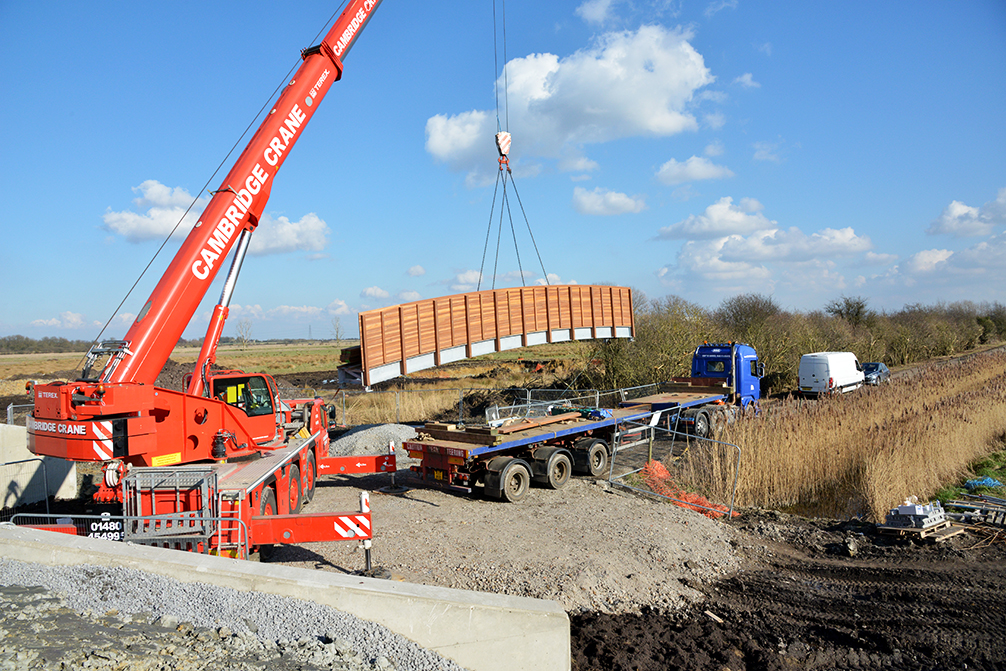 Beaver Bridges bridge installation Harrison's Drove