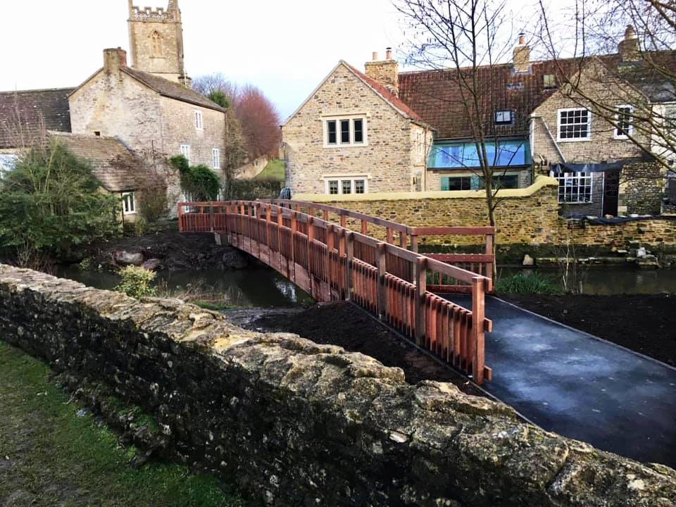 Beaver Bridges steel and timber footbridge Nunney