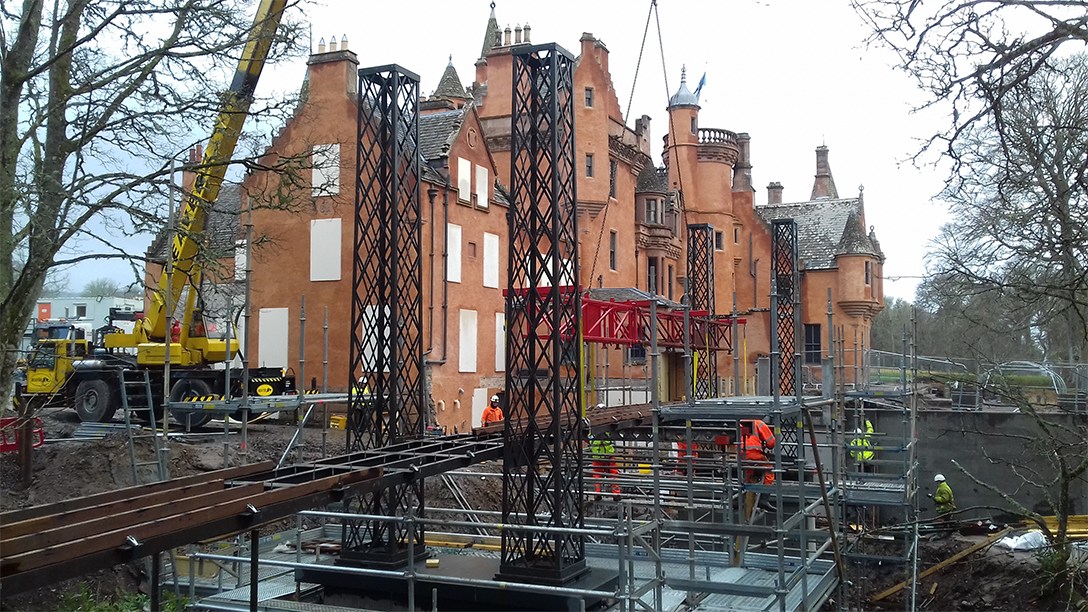 Beaver Bridges bridge install Aldourie Castle