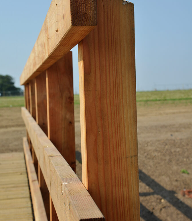 Beaver Bridges timber bridge Harveset ride