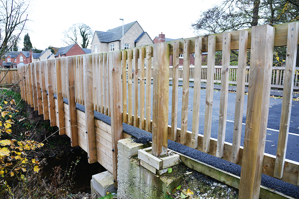 Beaver Bridges vehicle bridge Congleton Morris Homes