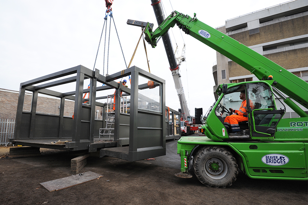 Beaver Bridges rail bridge removal Abbey Wood Station