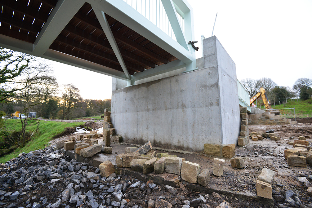 Beaver Bridges bridge foundations Dinckley