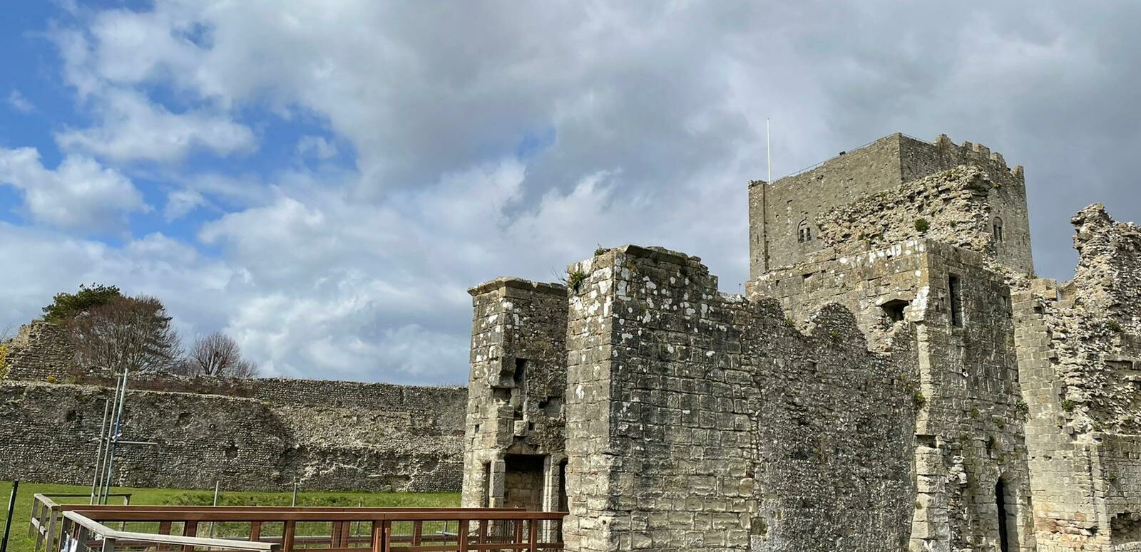 Beaver Bridges pedestrian bridge Portchester Castle