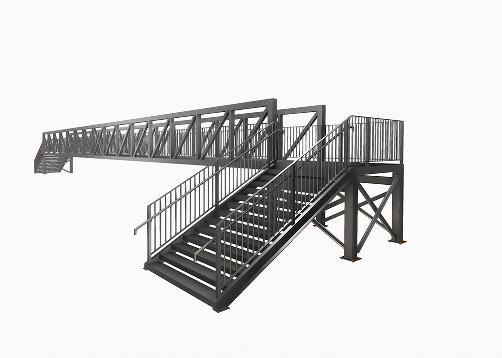 Pedestrian 3D Bridge Drawing | Bridge Design | Beaver Bridges