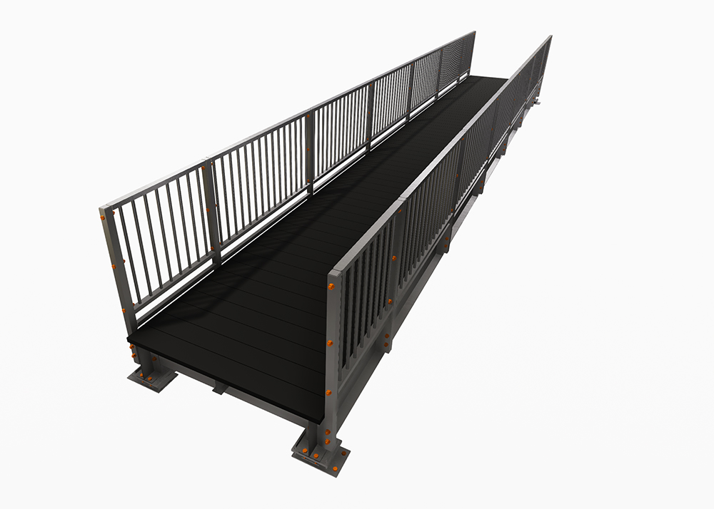 Pedestrian 3D Bridge Drawing | Bridge Design | Beaver Bridges