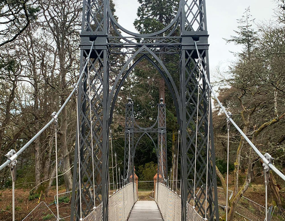 Suspension Bridges at Aldourie Castle |Suspension Bridge | Beaver Bridges