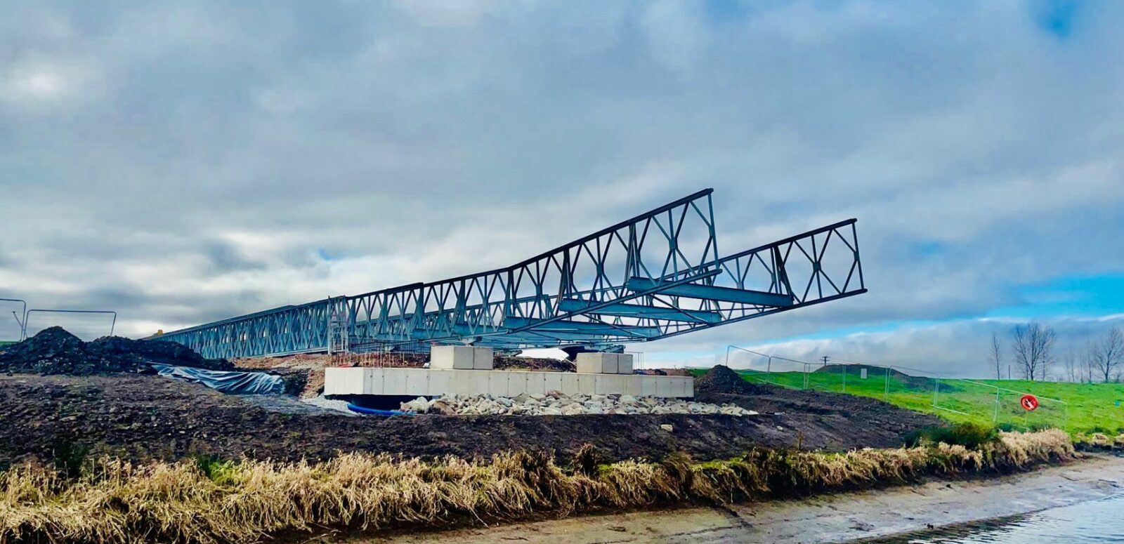 Temporary Bridge in construction